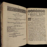 1650 GREEK Georg Pasor Bible Dictionary Lexicon London Hebrew Language 3in1