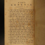 1839 Torah Hebrew BIBLE Leusden & van der Hooght Hebraica Biblia Judaica Jewish
