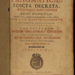 1682 Naples LAW Neapoli Biagio Aldimari Insurance Trade & Customs Italy FOLIO