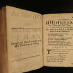 1689 HUDIBRAS English Civil War Samuel Butler Political Satire Poetry