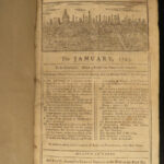 1745 London Magazine Portuguese Voyages in East Indies Siege of Ostend MAP Turks