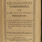 1685 LONDON Textbook William Camden Greek Grammar Latin Language RARE