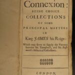 1681 1ed Connexion Reign of James I England PIRATES Voyages English Papists LAW