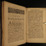 1692 GREEK Erotic Poetry 1ed Sappho & Anacreon Classical Longepierre French