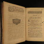 1692 GREEK Erotic Poetry 1ed Sappho & Anacreon Classical Longepierre French