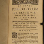 1669 Capuchin Reims EXQUISITE ART True Perfection of Life Spiritual Exercises