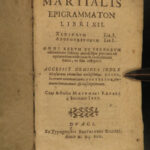 1622 Douay 1ed MARTIAL Epigrams Roman Poetry Natural History Xenia Apophoreta