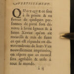 1683 Maxims of Saint Ignatius Loyola + Jesuit Saint Francis Xavier Sentiments