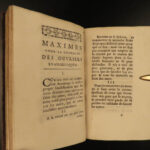 1683 Maxims of Saint Ignatius Loyola + Jesuit Saint Francis Xavier Sentiments