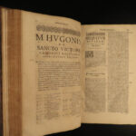 1648 Saxon Hugh Saint Victor Noah’s Ark Bible Medieval Mysticism Augustine FOLIO