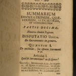 1741 1ed Thomas AQUINAS Philosophy & Commentary by Placido Renz Latin 6v SET