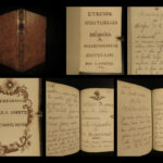 1781 BEAUTIFUL Handwritten Manuscript dedicated to a Mademoiselle Dutellin BIBLE