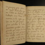 1781 BEAUTIFUL Handwritten Manuscript dedicated to a Mademoiselle Dutellin BIBLE