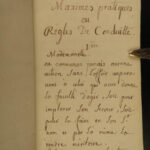 1781 BEAUTIFUL Handwritten Manuscript dedicated to a Mademoiselle Dutellin BIBLE