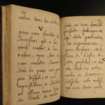 1781 BEAUTIFUL Handwritten Manuscript dedicated to a Mademoiselle Dutellin BIBLE