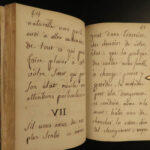 1781 BEAUTIFUL Handwritten Manuscript dedicated to a Mademoiselle Dutellin BIBLE