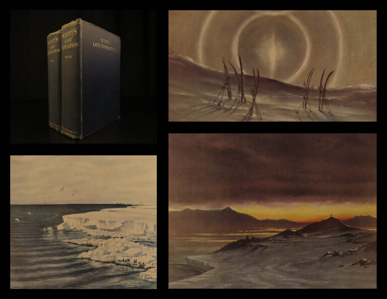Image of 1913 1ed Scott Terra Nova Arctic Expedition ANTARCTICA Voyages Illustrated 2v