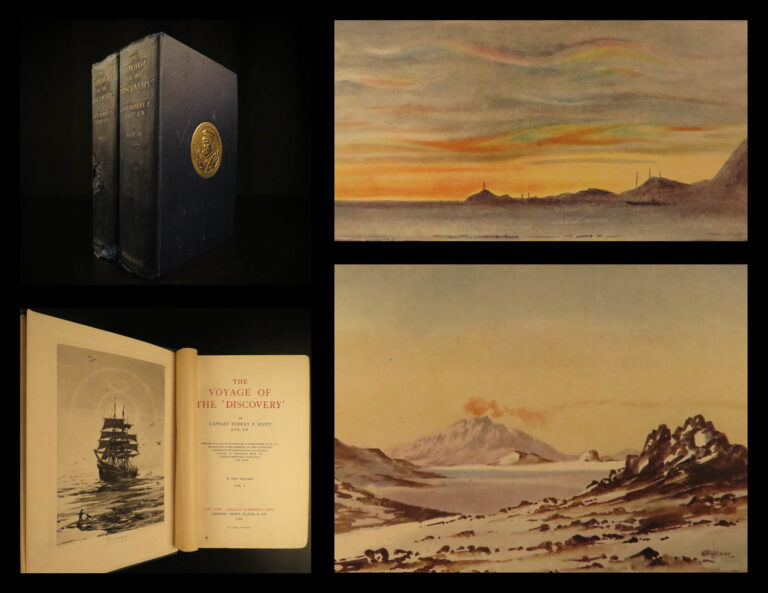 Image of 1905 1ed ARCTIC Voyage of Discovery Robert Scott Antarctica Expedition MAP