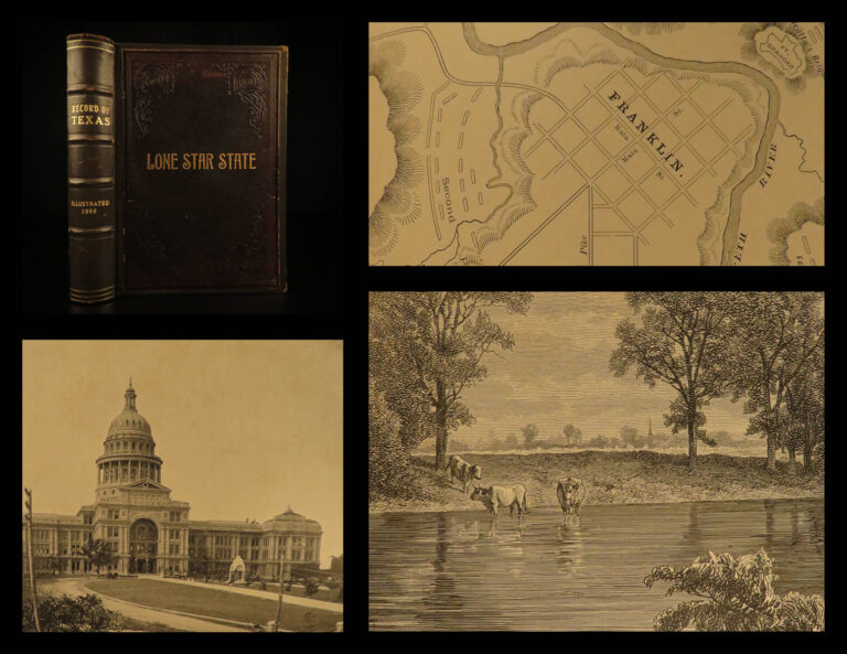 Image of 1895 1ed Record of TEXAS Lone Star Battle of Alamo Mexico America Santa Anna