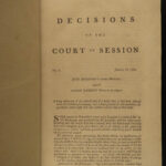 1777 FOLIO Scottish LAW Court Judges Edinburgh Scotland Monro Rolland Cockburn