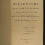 1787 Scottish Bellenden De Statu Libri Tres Classical LAW Edmund Burke Parr Fox