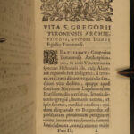 1640 Saint Gregory Bishop Tours Early Church Miracles Franks Martyrs St. Martin