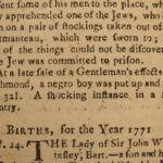 1771 Isaac Newton Gentlemans Magazine 1ed Gentoo Paganism Slavery MAPS Principia