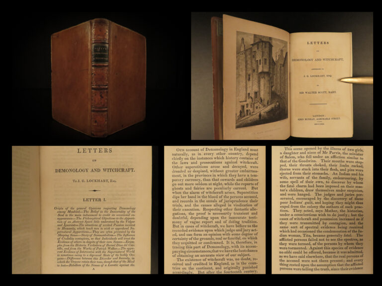 Image of 1830 1ed Demonology & Witchcraft WITCHES Fairies Magic Evil Walter Scott Letters