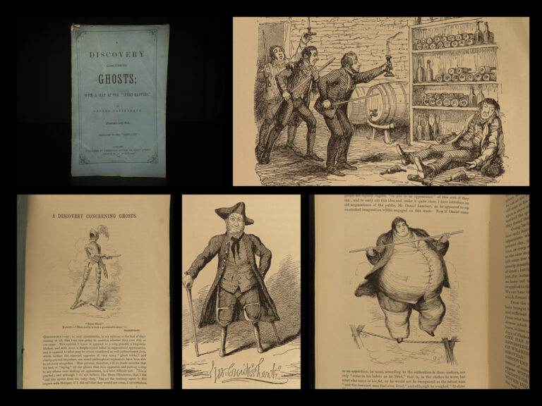Image of 1863 GHOSTS 1ed Discovery Ghouls Occult Spirits George Cruikshank Caricature Art