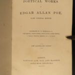 1866 Edgar Allan Poe EARLY ed Illustrated Raven Bells OCCULT Horror Poetry