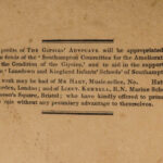 1831 1ed Gypsies Advocate Wesleyan Crabb Occult Fortune Telling English Romani