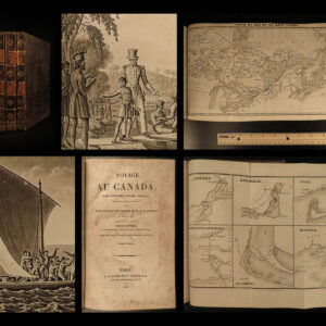 1833 Voyage to CANADA 1ed Irish Talbot Colonies Quebec MAPS Ships 3v French ed