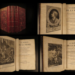 1813 Romance of the ROSE Guillaume de Lorris Medieval French Poetry BEAUTIFUL