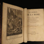 1813 Romance of the ROSE Guillaume de Lorris Medieval French Poetry BEAUTIFUL