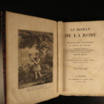 1813 Romance of the ROSE Guillaume de Lorris Medieval French Poetry BEAUTIFUL