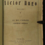 1834 Victor HUGO 1ed Poems French Literature Cromwell Hernani Lucrezia Odes 8v