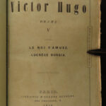 1834 1ed Victor HUGO Poems French Literature Cromwell Hernani Lucrezia Odes 8v