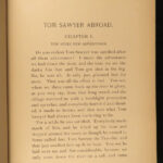 1894 1st ed Tom Sawyer Abroad Mark TWAIN Jules Verne Parody Illustrated Africa