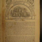 1841 Robert Merry Museum American History Voyages Indians Egypt Dinosaurs 9v SET