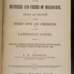 1870 MORMON 1ed Life in Utah Polygamy INDIANS Beadle Map Salt Lake LDS Mormonism