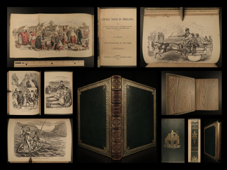 Image of 1859 IRELAND 1ed Little Tour in Dublin Killarney John Leech Illustrated Hole