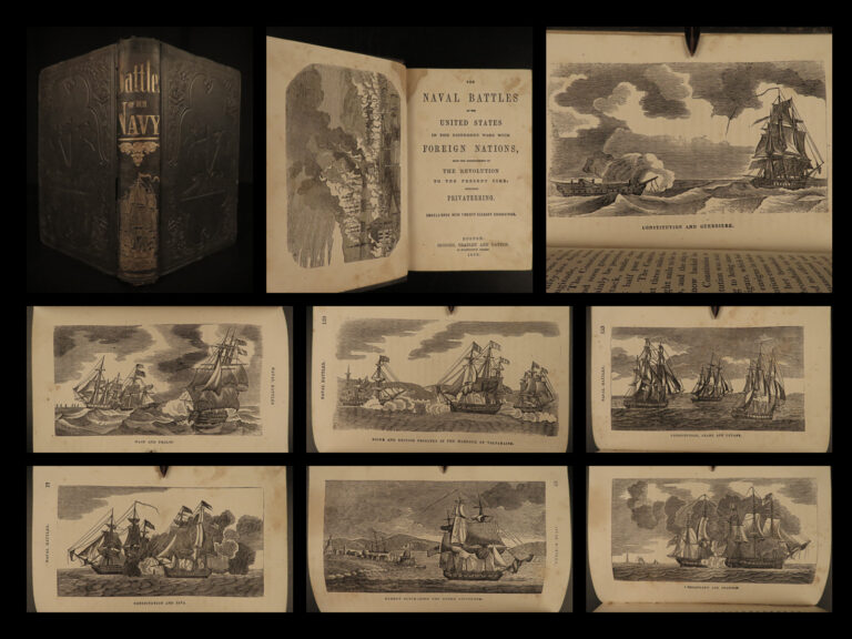Image of 1859 USA Naval Battles US NAVY Ships Revolutionary WAR USS Constitution PIRATES