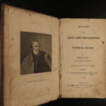 1818 Life of Patrick Henry Colonial Americana Politics Government Speeches Law