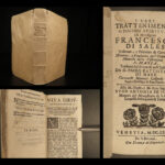 1683 Saint Francis de Sales Catholic MYSTICISM Bible Italian Venice Woodcuts