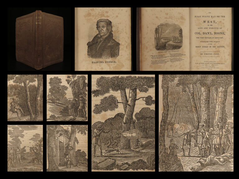 Image of 1856 Life of Daniel BOONE White Man INDIANS Frontier Missouri Kentucky Flint