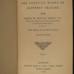 1880 Geoffrey CHAUCER Poems Canterbury Tales Assembly of Foules Aldine Poets 6v