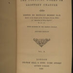 1880 Geoffrey CHAUCER Poems Canterbury Tales Assembly of Foules Aldine Poets 6v