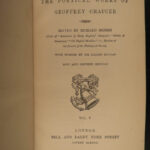 1880 Geoffrey CHAUCER Poems Canterbury Tales Assembly of Foules Aldine Poets 6v