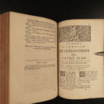 1699 Pasquier Quesnel French BIBLE & Commentary Jansenism Catholic 4v BANNED