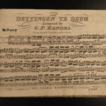 1840 HANDEL Dettingen Te Deum Classical Music Austrian Succession WAR